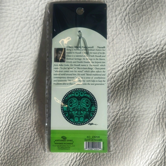 'Spirit of Nuxalk' Keychain Indigenous Design by Chazz Mack, Nuxalk - Picture 2 of 4